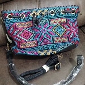 Embroidered handbag